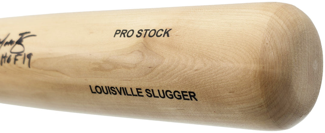 Edgar Martinez Auto Blonde Louisville Slugger Pro Stock Bat Mariners Beckett Wit