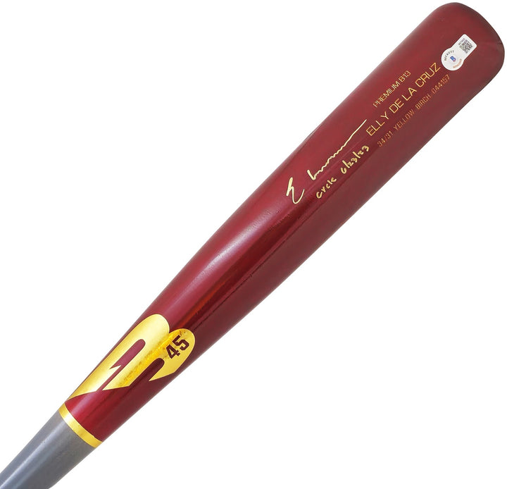 Elly De La Cruz Auto Reds B45 Player Model Baseball Bat Cycle 6/23/23 Beckett