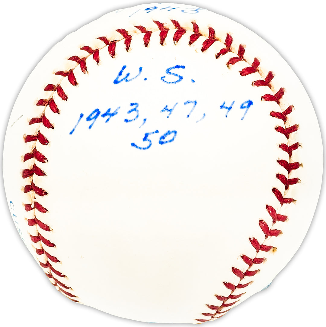 Bill Johnson Autographed AL Baseball Yankees "Stat Ball" Beckett QR #BM25325
