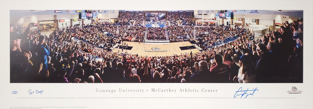 Corey Kispert Auto 13.5x40 Panoramic Photo Gonzaga Bulldogs "Go Zags!" MCS Holo