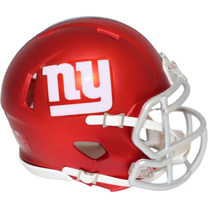 New York Giants Blaze NFL Riddell Mini Helmet 17854