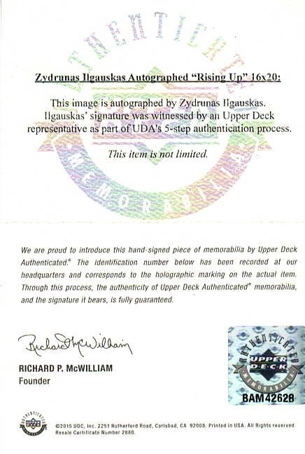 Zydrunas Ilgauskas Signed Cleveland Cavaliers 16x20 Photo Framed UDA COA LeBron