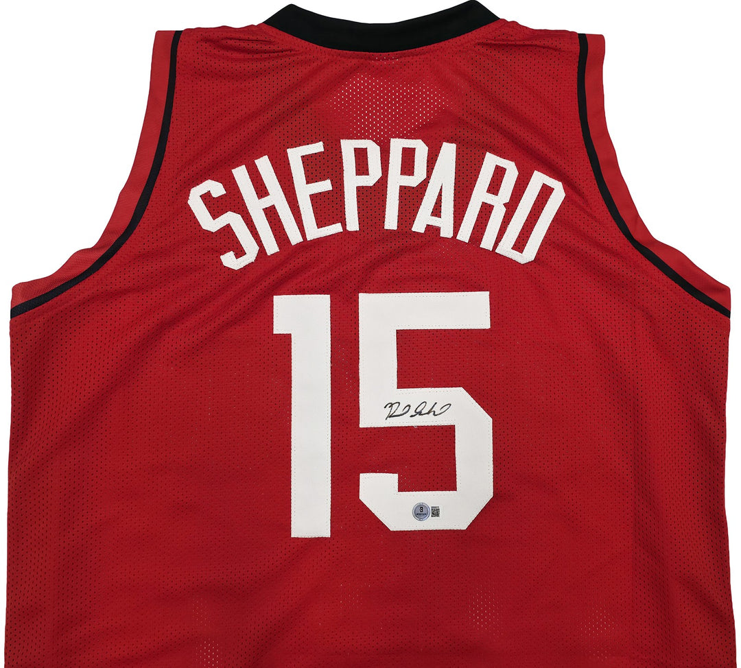 Houston Rockets Reed Sheppard Signed Red Jersey Beckett