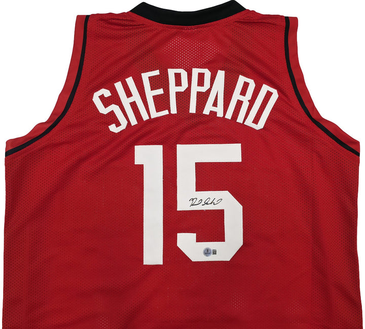 Houston Rockets Reed Sheppard Signed Red Jersey Beckett