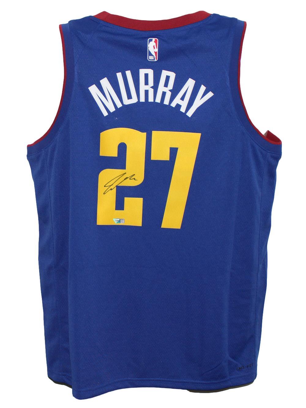 Jamal Murray Autographed Denver Nuggets Blue Dri-Fit XL Jersey FAN 39645