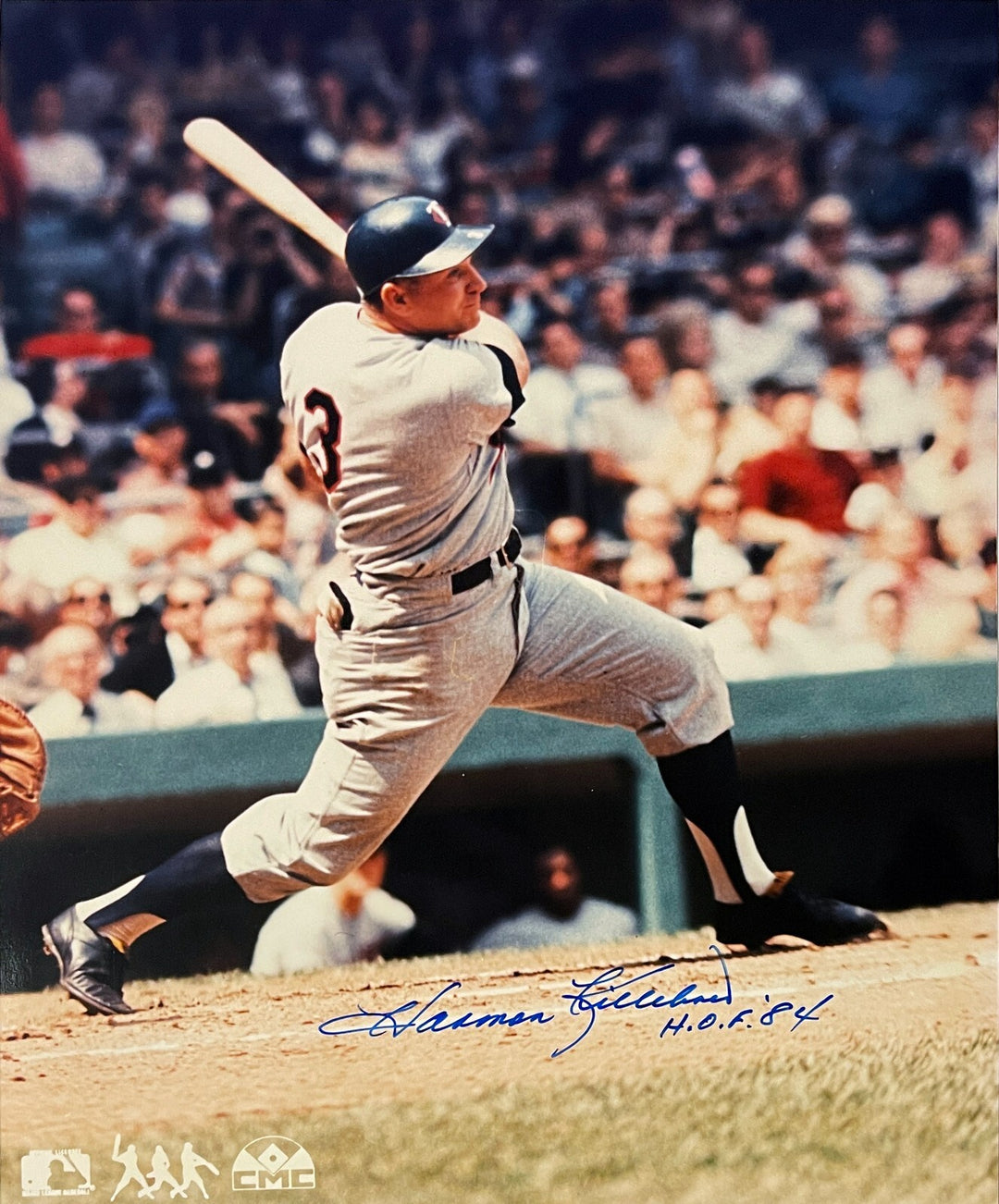 Harmon Killebrew signed Minnesota Twins MLB 8x10 Photo HOF 84 - COA/Show Ticket