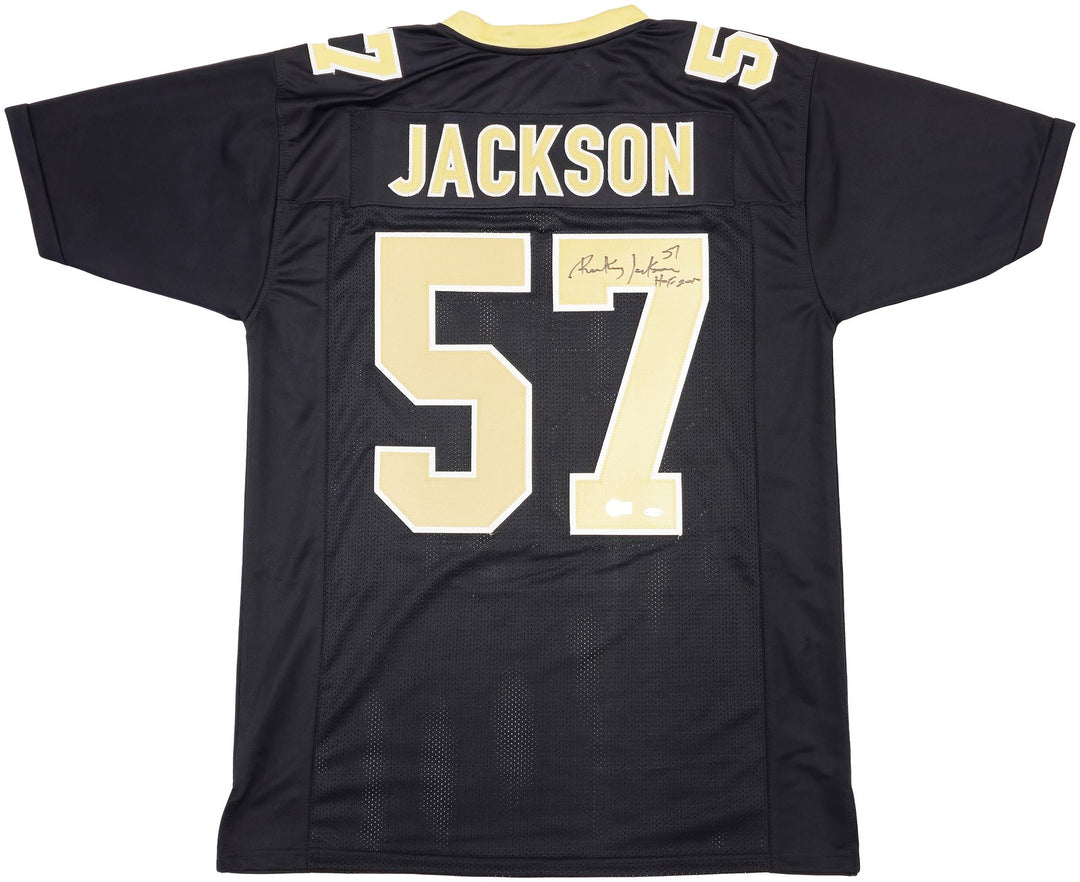 New Orleans Saints Rickey Jackson Signed Black Jersey "HOF 2010" Beckett