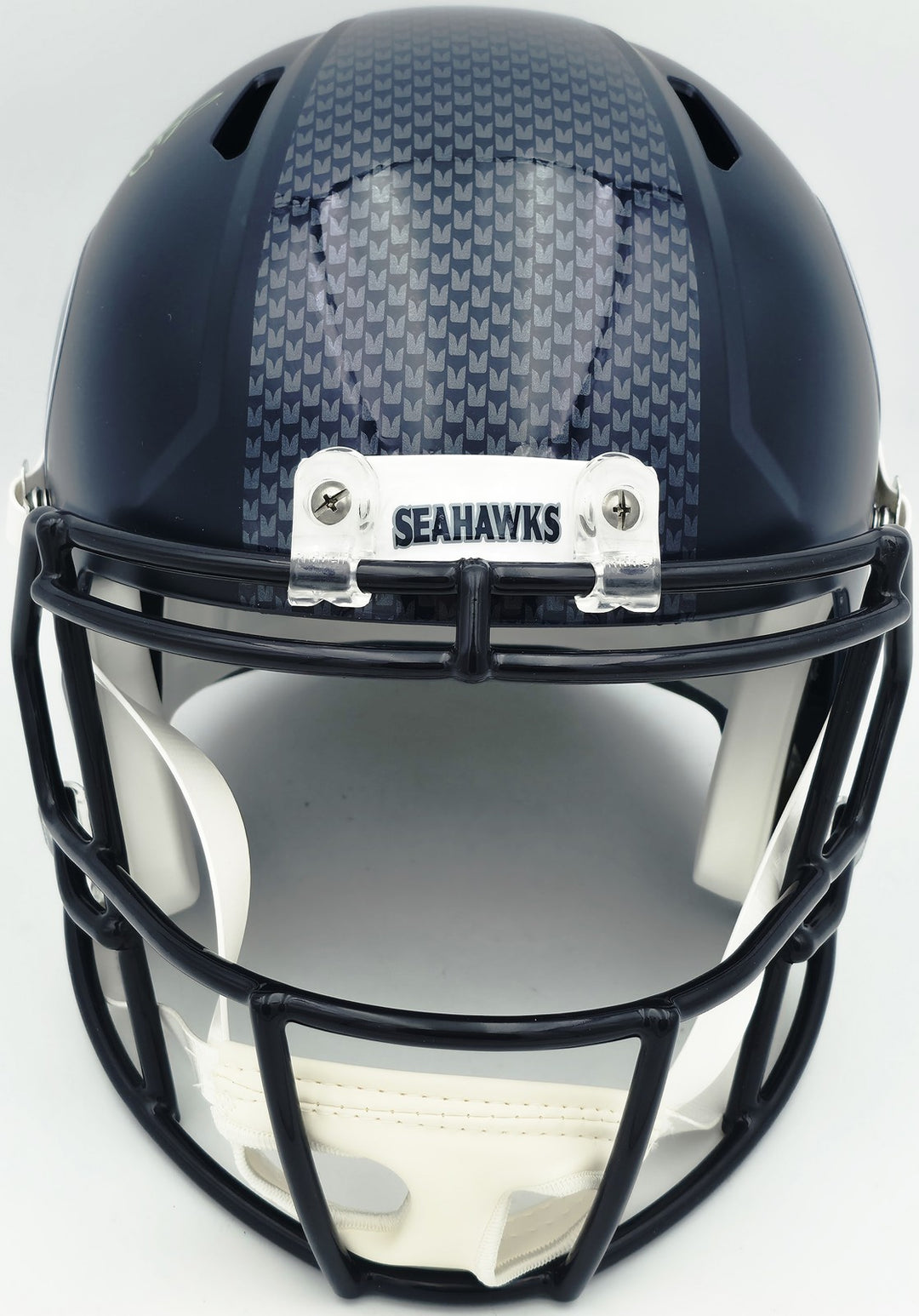 Malcolm Smith Signed Seahawks Blue Full Sz Speed Rep Helmet Beckett Wit