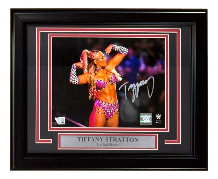 Tiffany Stratton Signed Framed 8x10 WWE Flexing Photo Fanatics