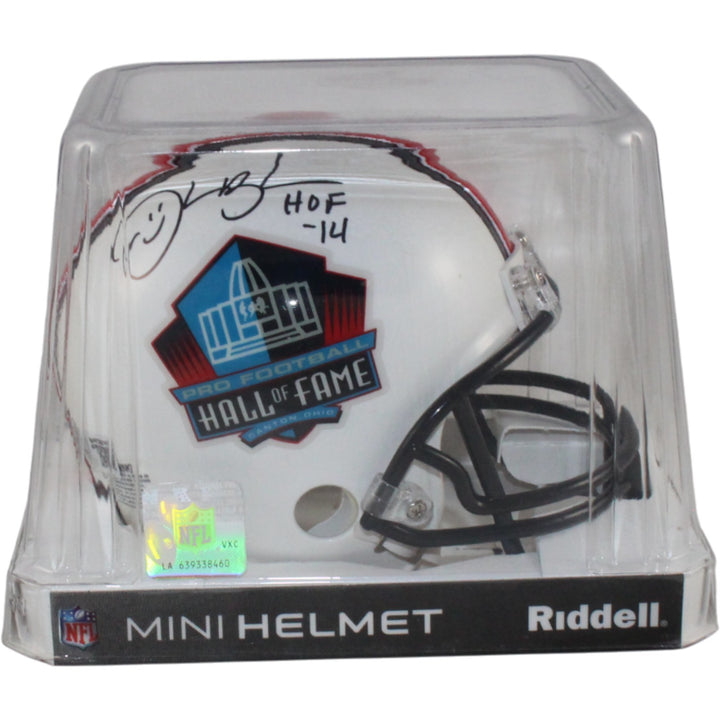 Derrick Brooks Autographed/Signed VSR4 Hall of Fame Mini Helmet Beckett 54749