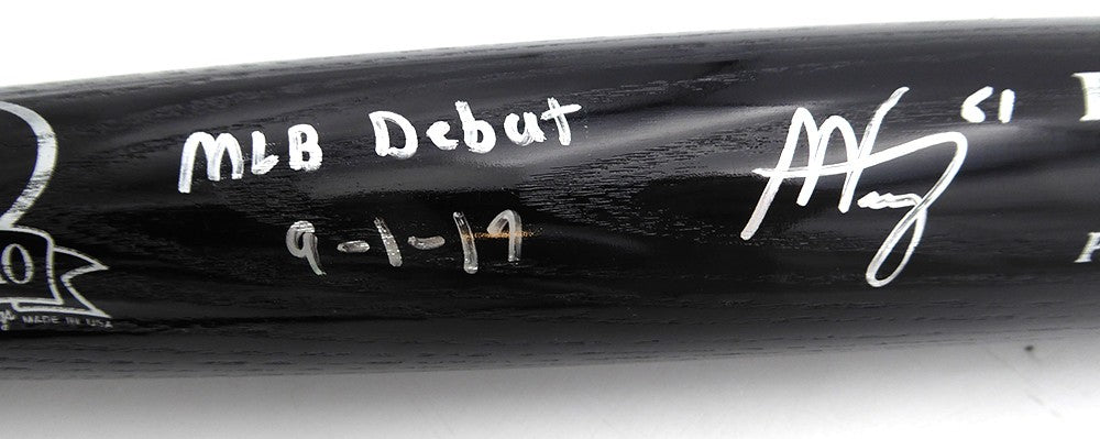 Alex Verdugo Signed Rawlings Bat Red Sox, Yankees "MLB Debut 9-1-17" Beckett