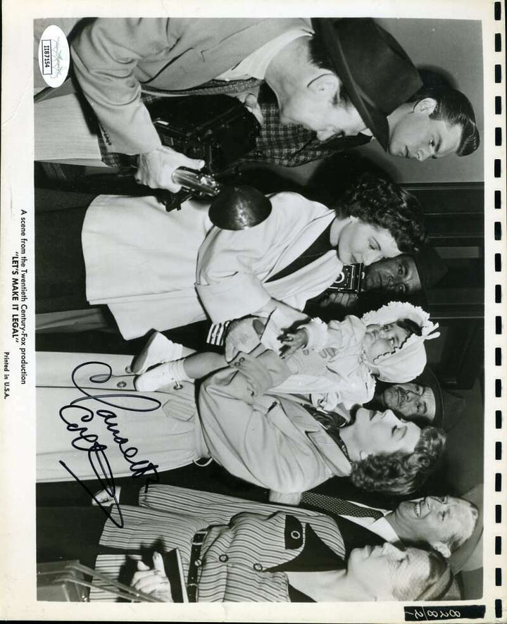 Claudette Colbert JSA Coa Signed 8x10 Photo Autograph
