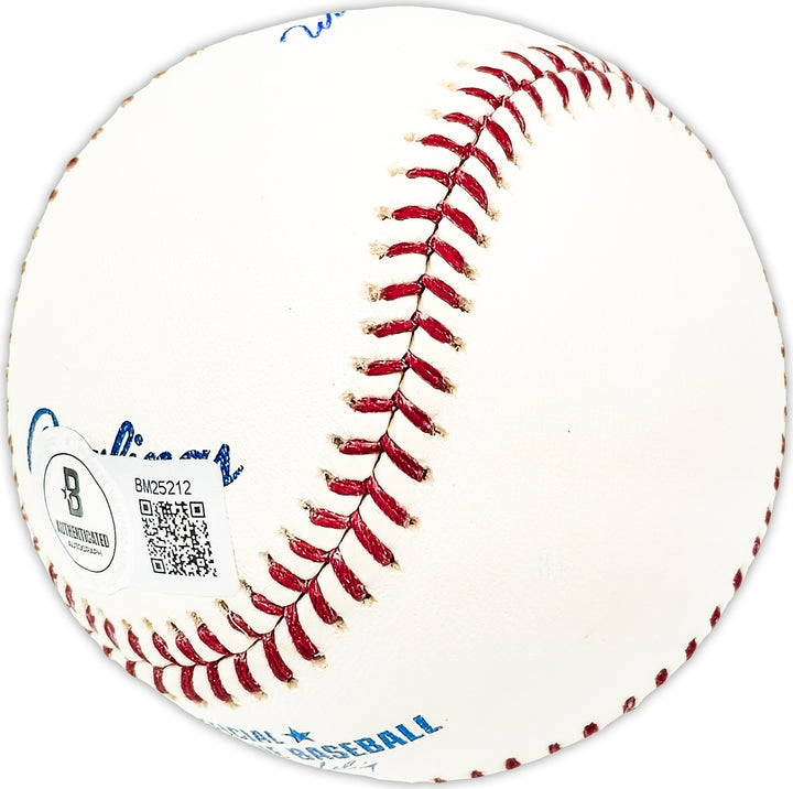 Willard Hunter Signed MLB Baseball Los Angeles Dodgers "62 Dodgers" Beckett QR