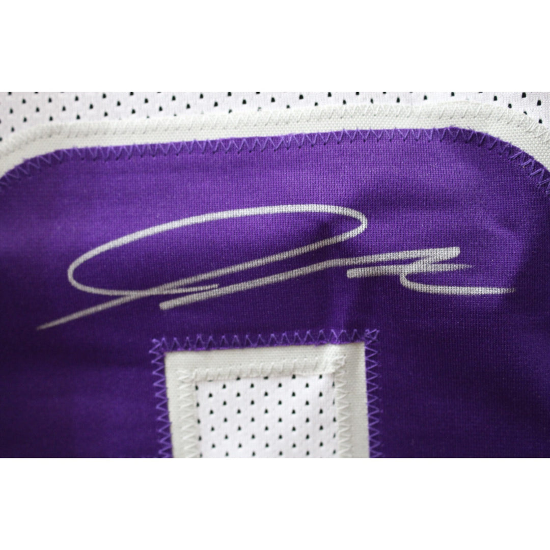 Jordan Addison Autographed Pro Style 24 Alt White XL Jersey Beckett 47361