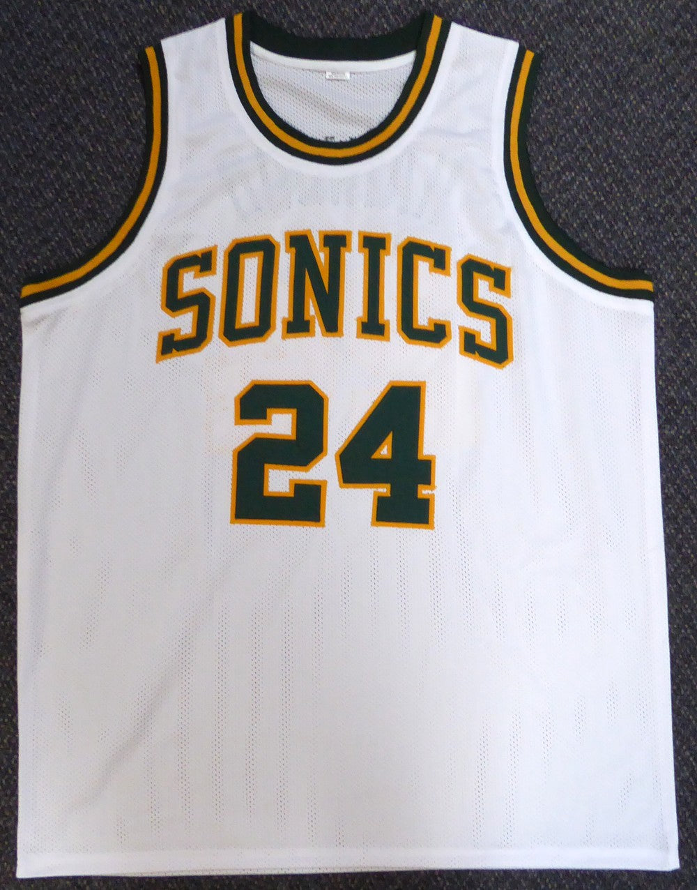 Seattle Sonics Spencer Haywood Autographed Signed White Jersey "HOF 15" MCS Holo