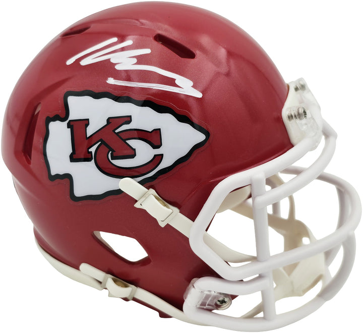 Kenneth Walker III Signed Chiefs Red Speed Mini Helmet Beckett Witness