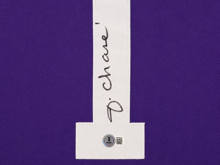 LSU Tigers Ja'Marr Chase Signed Purple Jersey Beckett BAS QR