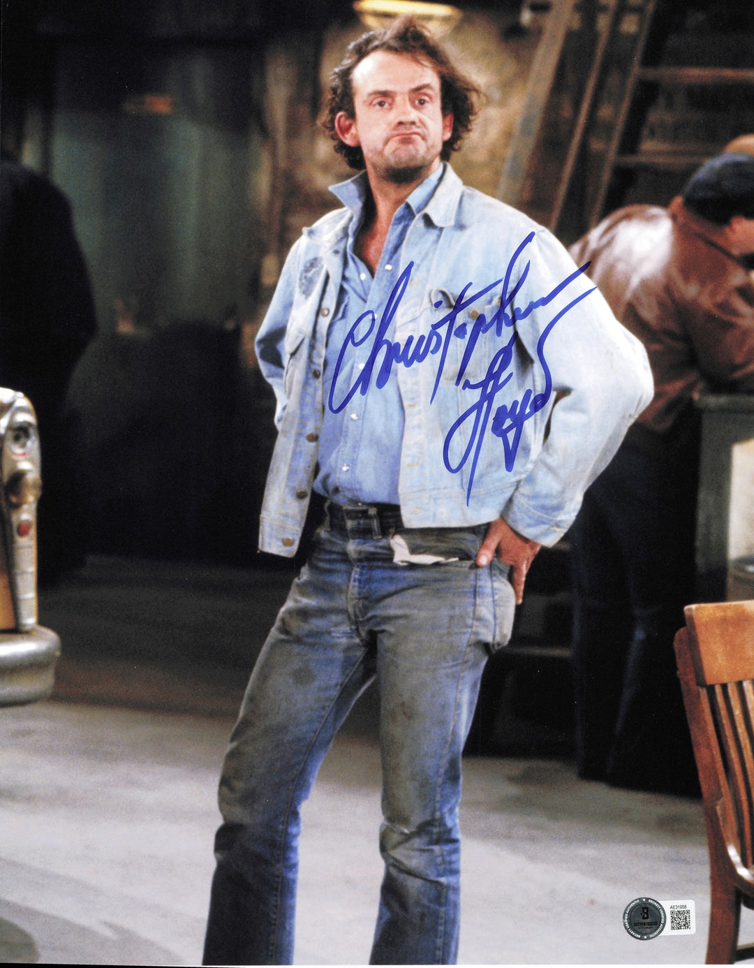 Christopher Lloyd Autographed Signed 11x14 Photo Taxi Beckett BAS QR #AE31958