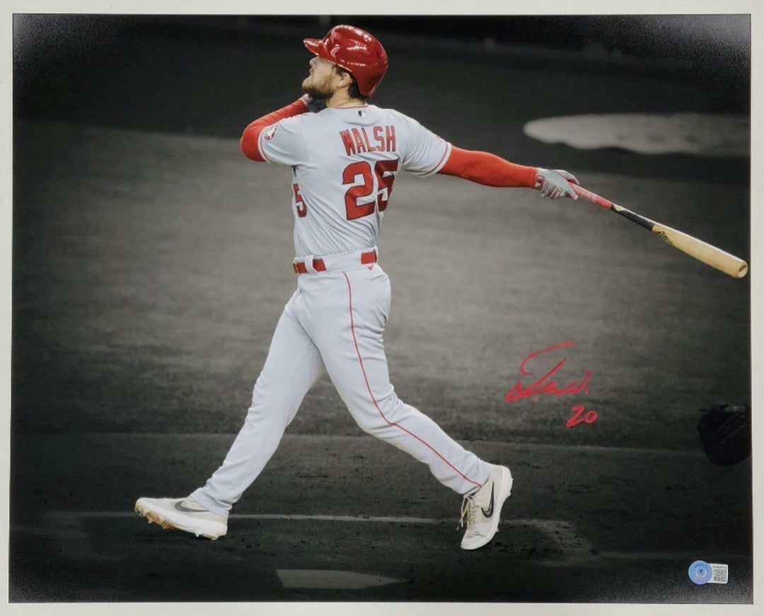 Jared Walsh signed Angels 16x20 Photo #2 autograph ~ BAS Beckett Witness coa