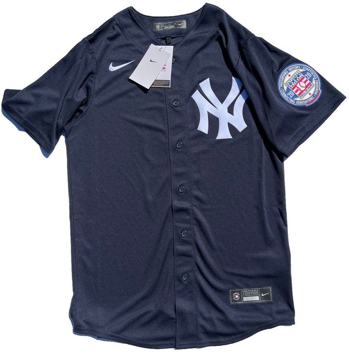 DEREK JETER SIGNED NEW YORK YANKEES HALL OF FAME NIKE BASEBALL JERSEY JSA LOA