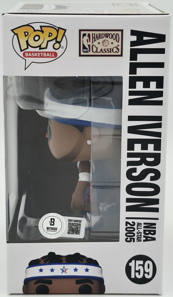 Allen Iverson Autographed Signed Funko Pop Vinyl Figurine #159 76ers Beckett Wit