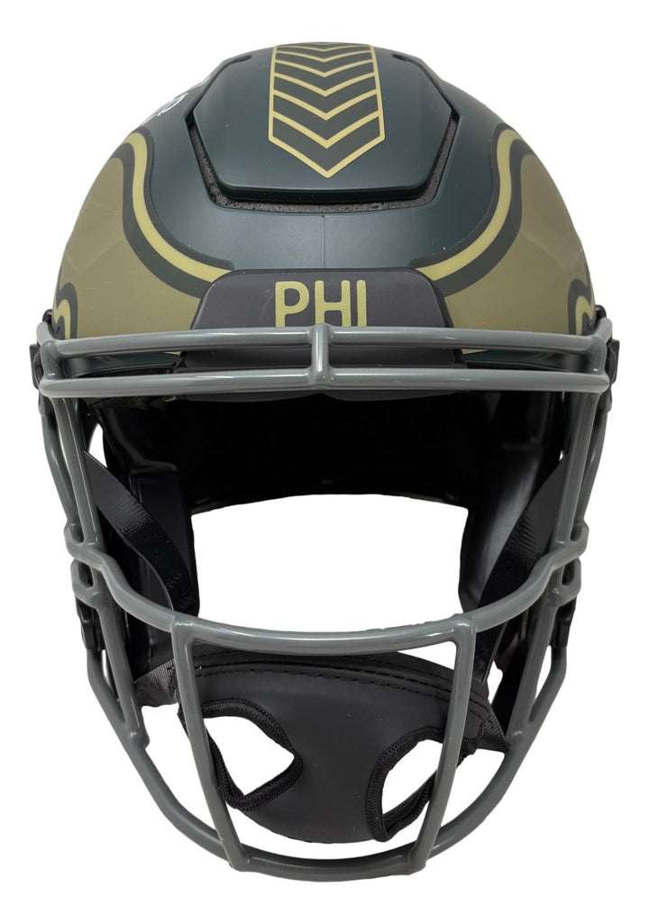 Brian Dawkins Signed Eagles Salute To Service FS Authentic SpeedFlex Helmet BAS