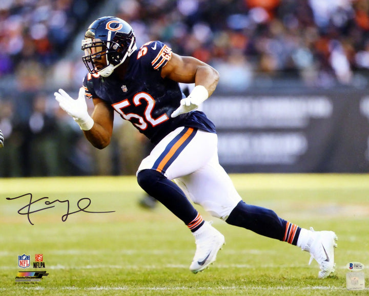 Khalil Mack Signed 16x20 Photo Chicago Bears Beckett BAS