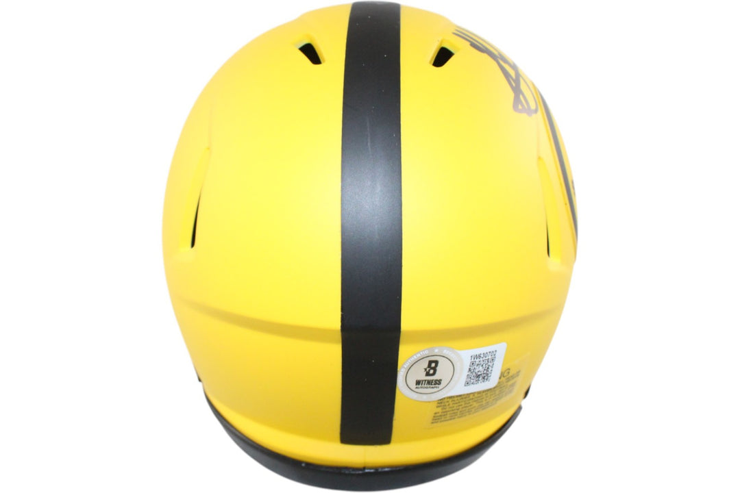 Jack Sawyer Autographed Pittsburgh Steelers Rave Mini Helmet Beckett 51636