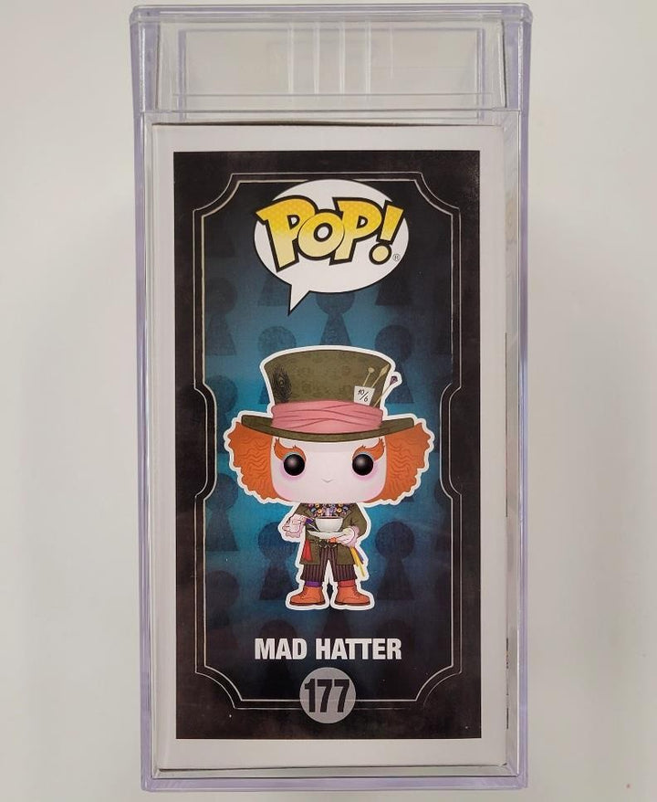 Johnny Depp signed Alice Mad Hatter Funko Pop Figure 177 autograph ~ PSA Encap