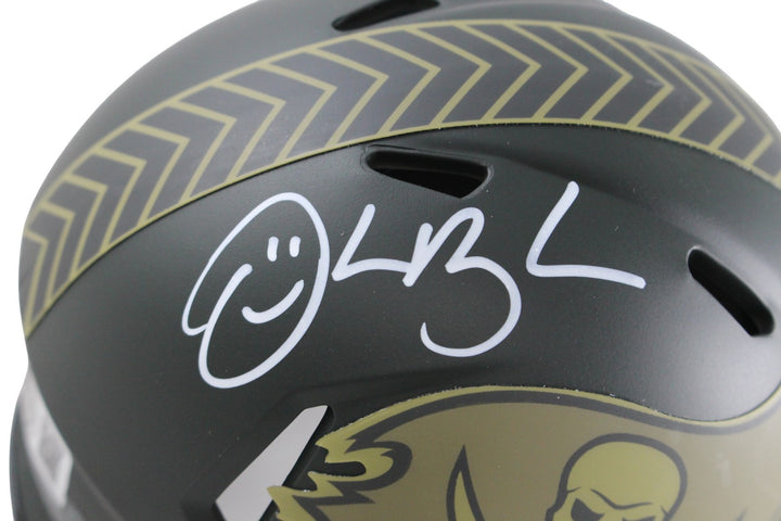 Derrick Brooks Autographed Tampa Bay Buccaneers 25 STS Mini Helmet Beckett 54744