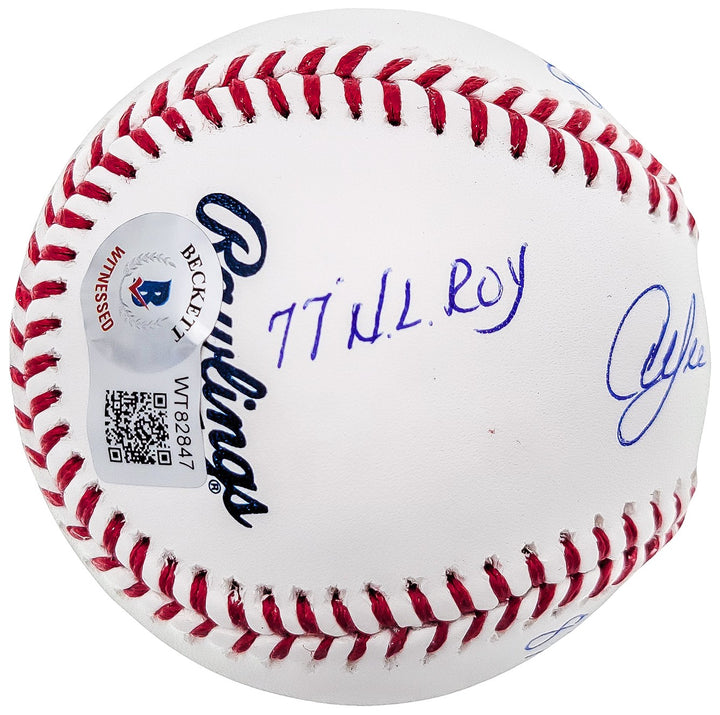 Andre Dawson Signed MLB Baseball Montreal Expos Statball 6 Stats Beckett