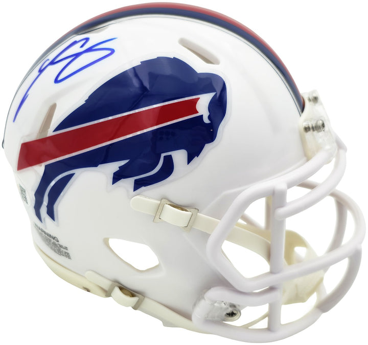 LeSean McCoy Signed Buffalo Bills White Speed Mini Helmet JSA Witness