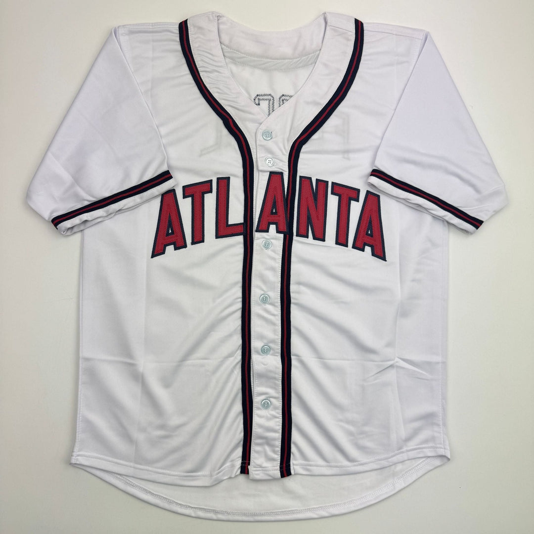 Autographed/Signed Rafael Furcal Atlanta White Baseball Jersey JSA COA