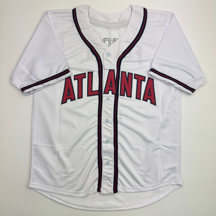 Autographed/Signed Rafael Furcal Atlanta White Baseball Jersey JSA COA