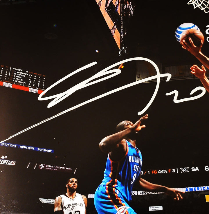Manu Ginobili Autographed Signed 16x20 Photo San Antonio Spurs Beckett Witness