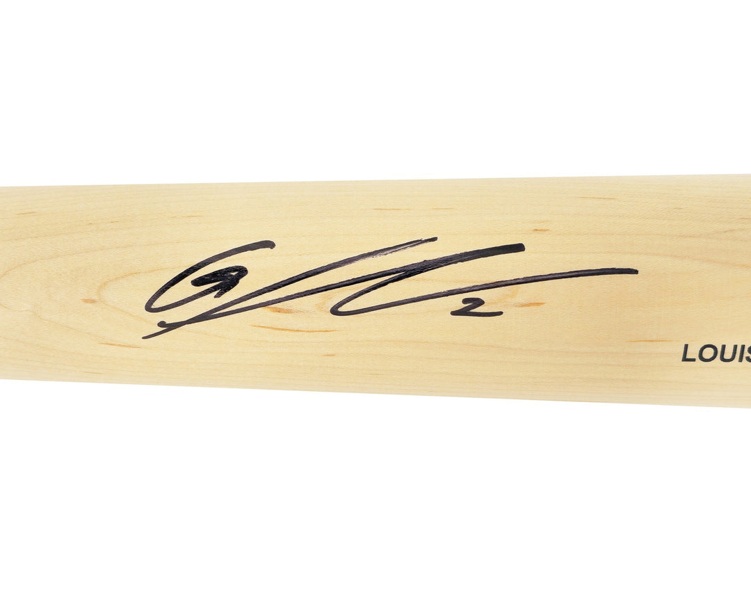 Gunnar Henderson Auto Blonde L Slugger Pro Stock Baseball Bat Orioles Beckett