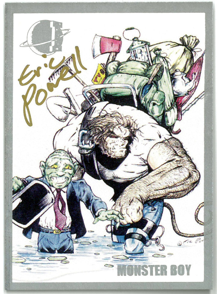 Eric Powell Signed 1994 Dilemma Productions Best Cellars MONSTER BOY Card - COA