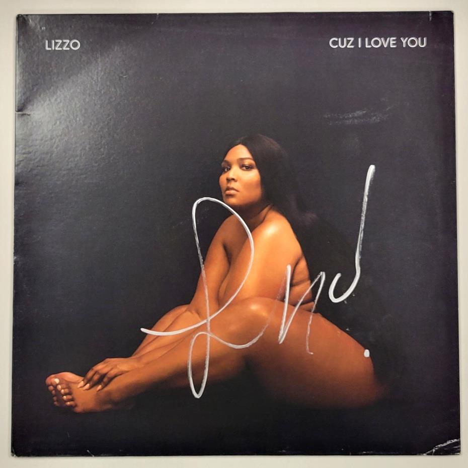 Lizzo signed Cuz I Love You Vinyl Album Cover Rap autograph (B) ~ Beckett BAS