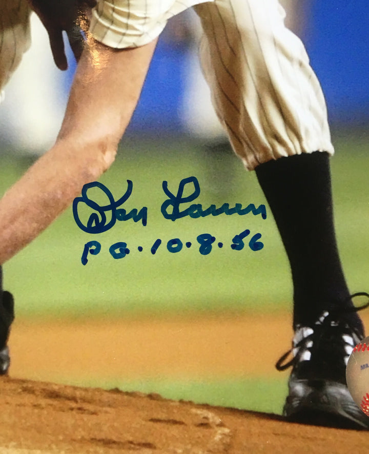 Don Larsen Yankees signed 11x14 photo framed yankee stadium pg 56 Auto Agent COA