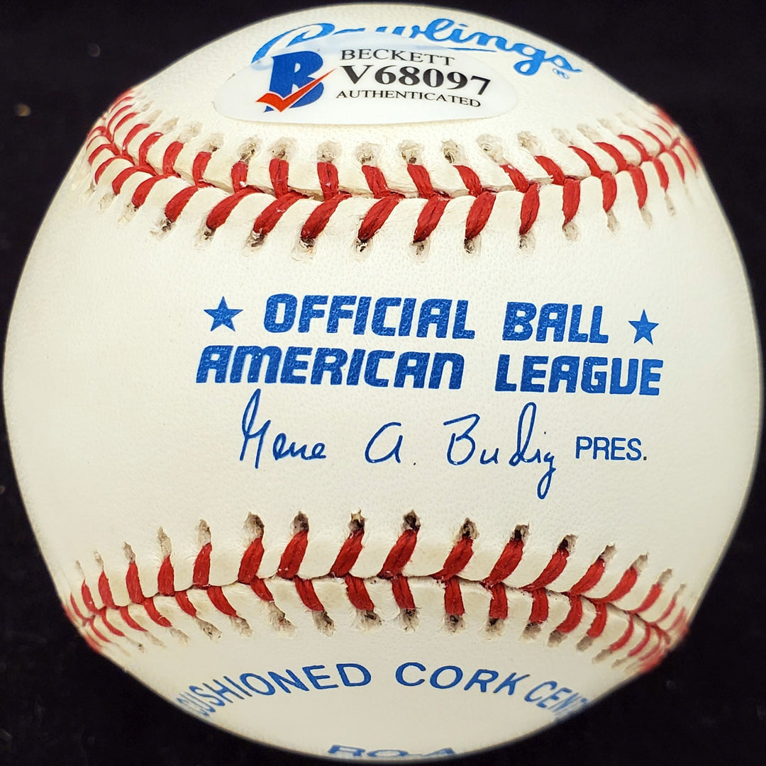 Albert Al "Bronk" Brancato Signed AL Baseball A's Beckett
