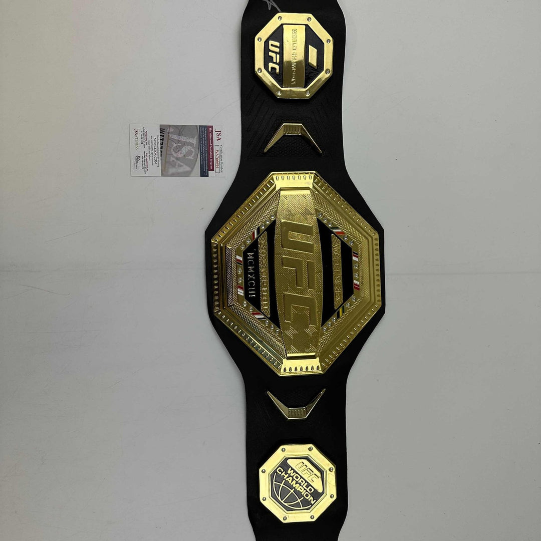 Autographed/Signed Israel Izzy Adesanya UFC Championship Belt JSA COA