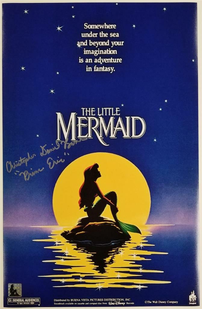 Christopher Daniel Barnes signed Little Mermaid 11x17 Photo (D) ~ Auth. Hologram