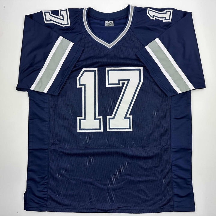 Autographed/Signed Brandon Aubrey Dallas Blue Jersey Beckett BAS COA