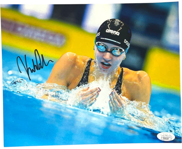 KATE DOUGLASS SIGNED 8X10 PHOTO 2024 OLYMPICS GOLD SWIMMING USA PARIS AUTO 6 JSA