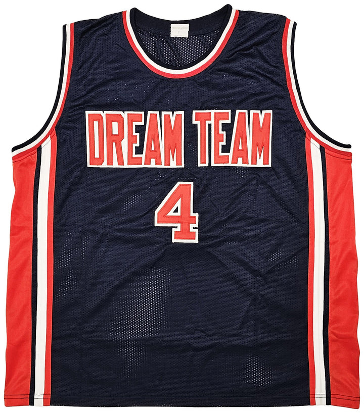 Team USA Christian Laettner Autographed Signed Blue Jersey JSA