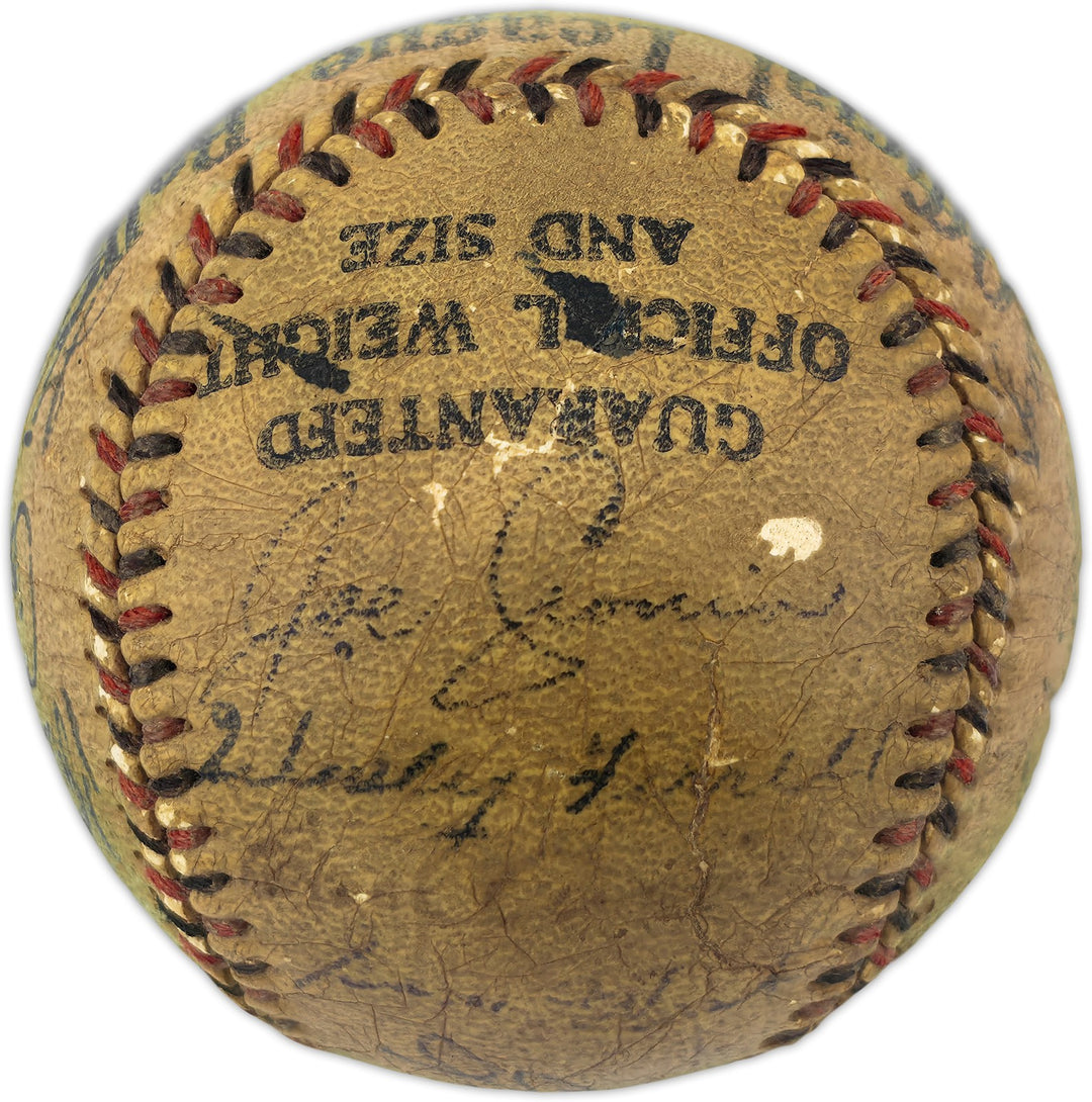 1933 1st AL All Star Team Auto League Baseball 18 Sigs Babe Ruth, Gehrig PSA/DNA