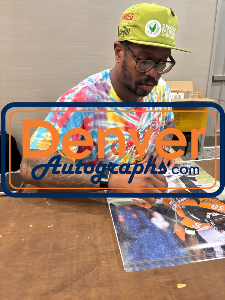 Von Miller Autographed Denver Broncos 16x20 Photo Beckett Witness 54695