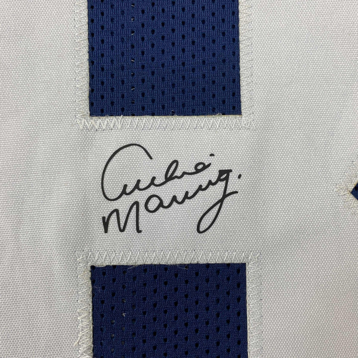 Facsimile Autographed Archie Manning Ole Miss Blue Reprint Jersey Size Men's XL