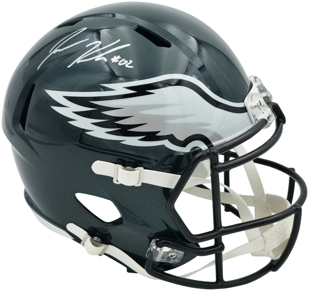Jason Kelce Signed Eagles Green Full Size Speed Replica Helmet PSA/DNA ITP