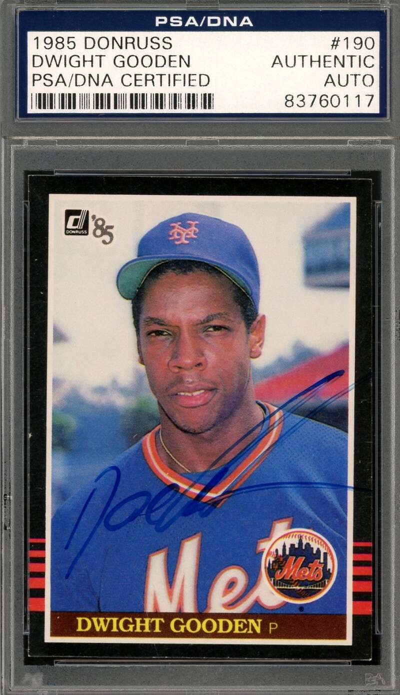 Dwight Gooden PSA DNA Signed 1985 Donruss Rookie Autograph Mets